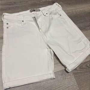 Liverpool White Denim Shorts